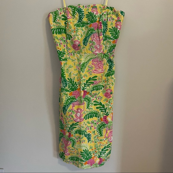 Lilly Pulitzer White Tag Strapless Dress